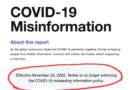Twitter finally takes down COVID ‘misinformation’ policy